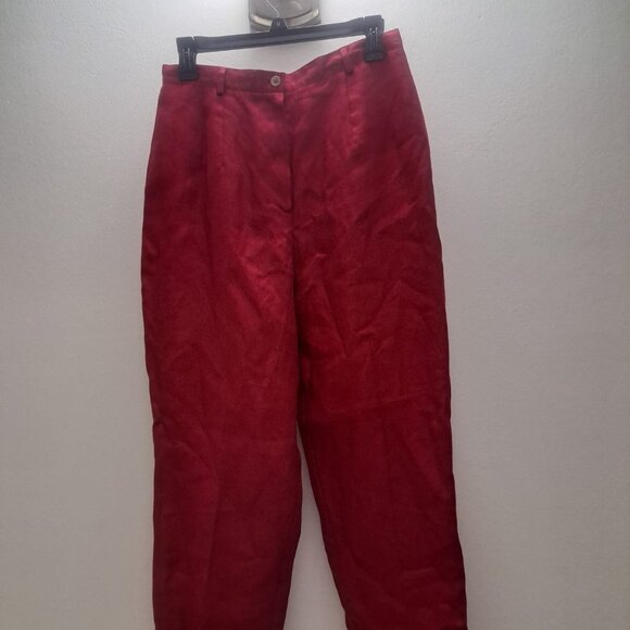 Great pants in red linen - Picture 1 of 5